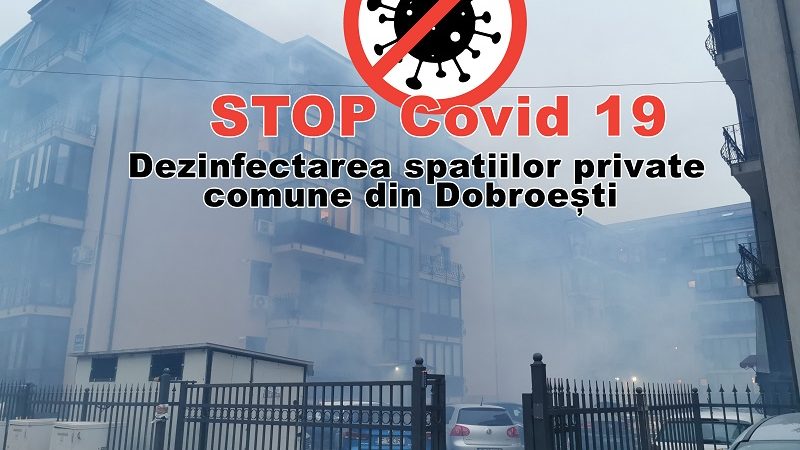 Dezinfectarea spatiilor private comune  din Dobroești