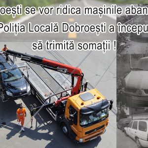 În Dobroești se vor ridica mașinile abandonate.