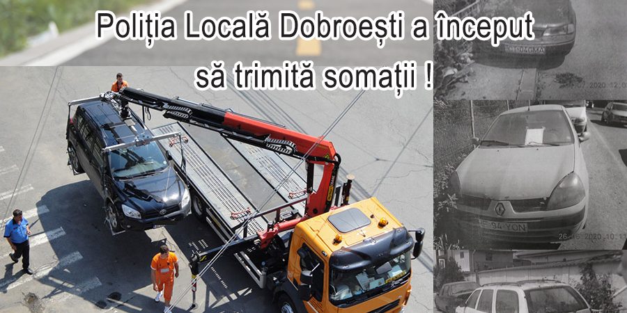 În Dobroești se vor ridica mașinile abandonate.