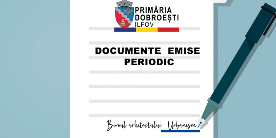 Certificate de urbanism / Autorizatii de construire 2021 -săptămâna 26.04-30.04.2021