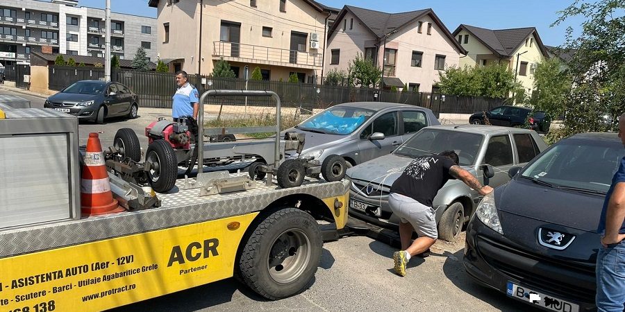 Masini abandonate ridicate de pe domeniul public al localitatii