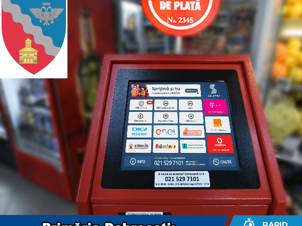 Primăria Dobroești:  Se pot achita impozitele și taxele locale  prin stațiile de plată de tip Self Pay